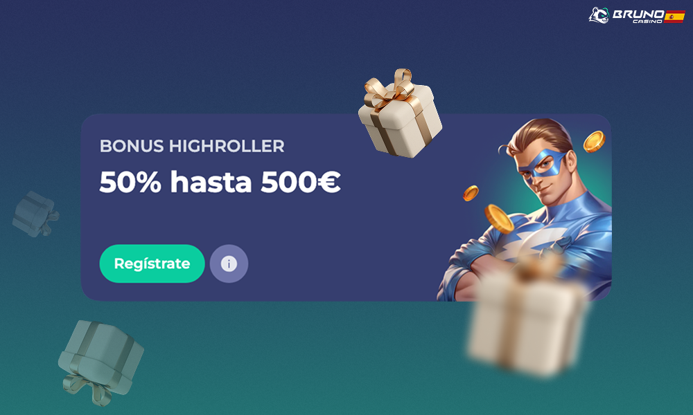 Promoción de bono Highroller en Bruno Casino