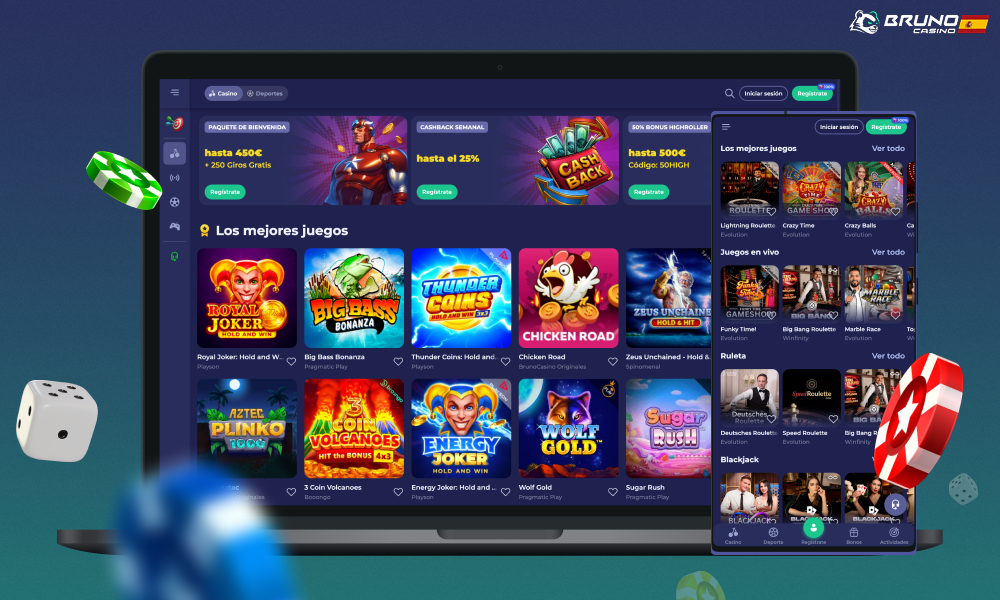 Bruno Casino ofrece a sus usuarios españoles una enorme colección de juegos, generosos bonos y mucho más