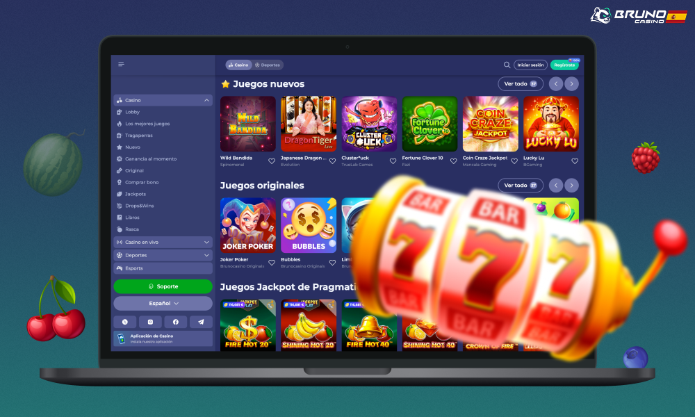 Bruno Casino ofrece a sus clientes una enorme biblioteca de tragaperras y máquinas tragaperras de proveedores de renombre